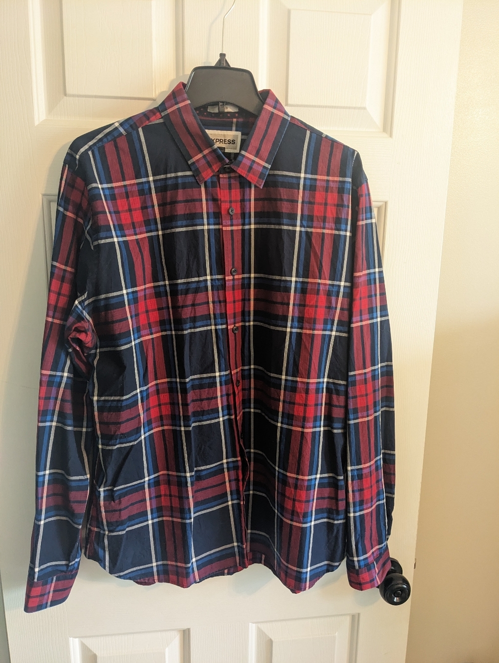 Express Men's Slim Everyday Performance Dress Shirt Sz XL